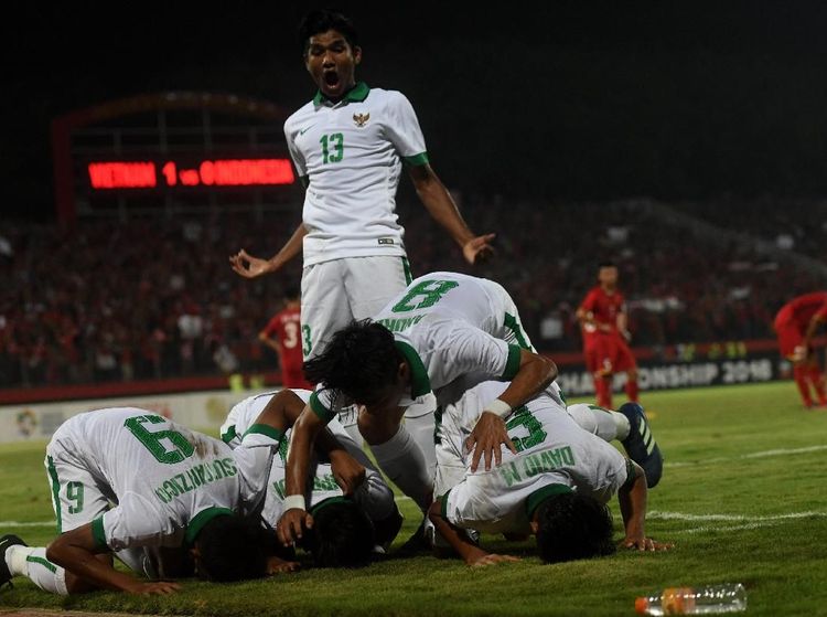 Mantap! Timnas Indonesia U-16 Cukur Vietnam