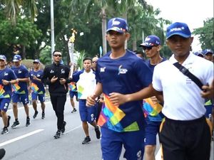 Di Pekanbaru, Obor Asian Games 2018 Dibawa Pelari Usia 20 Tahun