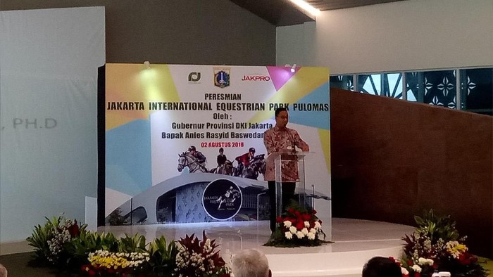Anies Resmikan Venue Equestrian di Pulomas