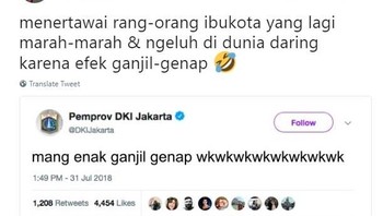 Yang dari luar Jakarta dan tak ada urusan di Ibu Kota Indonesia itu pasti ketawa-ketiwi di luar sana. Foto: Istimewa
