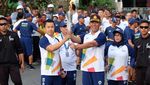 Pawai Obor Asian Games di Sumatera Utara