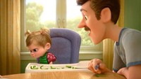 Namun pada versi Jepang, Riley justru memakan paprika. Dok. Pixar