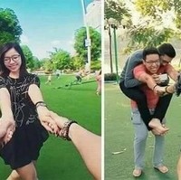Salah satu pose foto impian para wanita. Ternyata pengambilan butuh dedikasi dan kerja keras. Foto: Instagram @boyfriends_of_insta