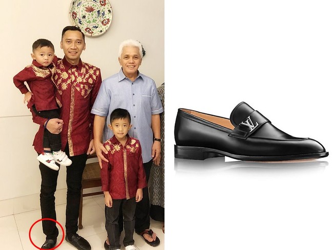 Louis Vuitton Saint German Loafer juga pernah dipakai oleh Edhie Baskoro Yudhoyono. Foto: dok. Instagram, Louis Vuitton