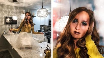 Lampu dapur pun bisa dimanfaatkan untuk ciptakan efek menarik. Foto: Lifebuzz