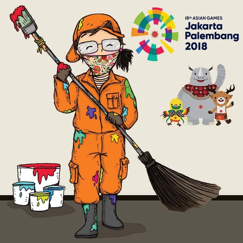 Ilustrasi Ini Sentil Pasukan Oranye yang Jadi Tukang Gambar Dadakan Ilustrasi Ini Sentil Pasukan Oranye yang Jadi Tukang Gambar Dadakan