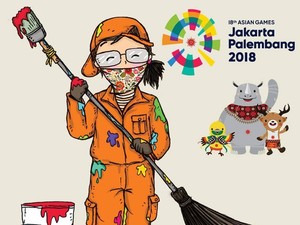 Ilustrasi Ini Sentil Pasukan Oranye yang Jadi Tukang Gambar Dadakan