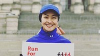 Yang lebih membanggakan lagi, Alya tak pernah absen mengikuti ajang lari untuk kegiatan kemanusiaan. Foto: Instagram/arohali