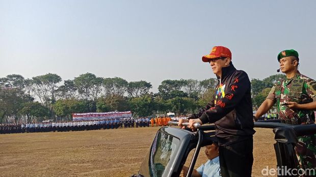 Jelang Asian Games 2018, Menkum HAM Gelar Apel di Bandara Soetta