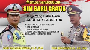 Asyik! Lahir Pas 17 Agustus Bisa Dapat SIM A dan C Gratis