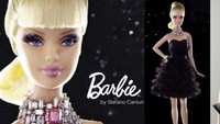 Barbie Choker. Boneka barbie ini memiliki aksesoris mahal.  Dibuat oleh perancang perhiasan Australia Stefano Canturi, ia memiliki gaun malam hitam tanpa tali dan sebuah kalung dengan berlian pink. Barbie ini dijual dengan harga US$ 302.000 atau setara 447 juta (kurs Rp 14.500). destinationluxury.com/Istimewa.