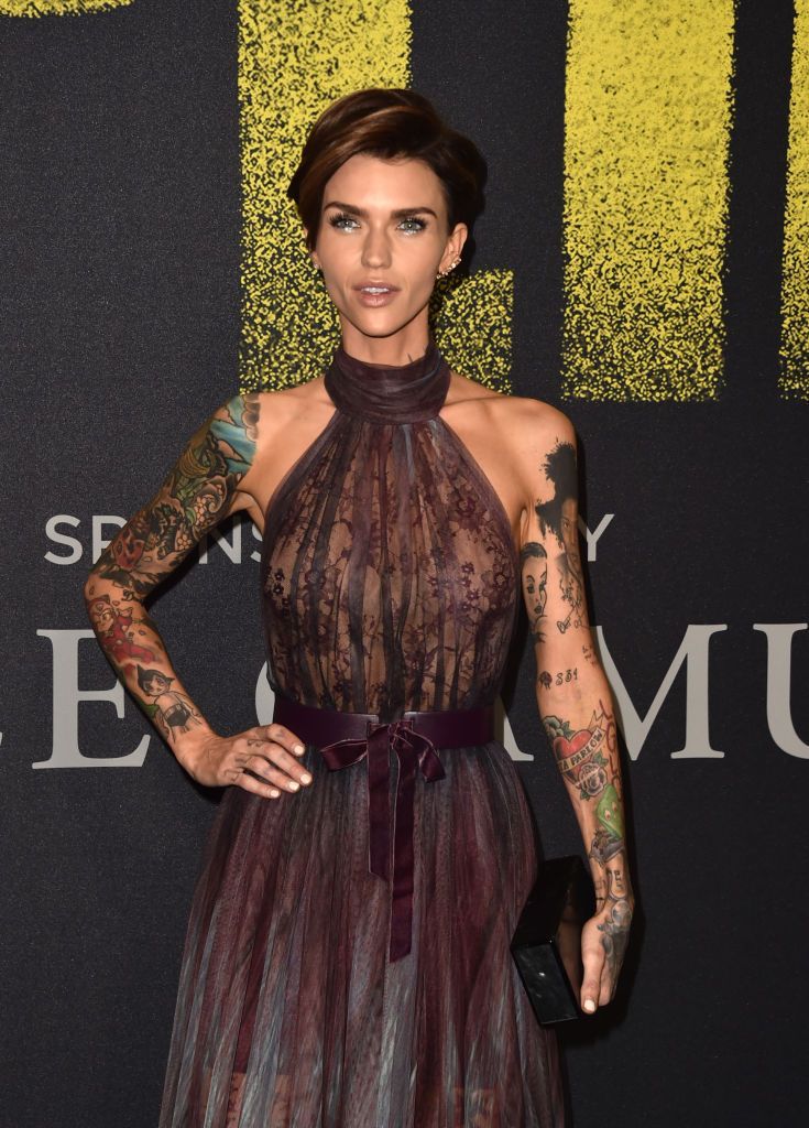 Ruby Rose, Model Bertato HOLLYWOOD, CA - JANUARY 19: Actress Ruby Rose attends the LA Premiere of the Paramount Pictures title 'xXx: Return of Xander Cage' at TCL Chinese Theatre IMAX on January 19, 2017 in Hollywood, California. (Photo by Charley Gallay/Getty Images for Paramount Pictures)