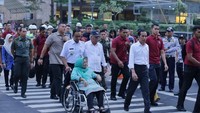 Kebetulan rencana mau ajak ibu lihat pelican crossing, belum pernah lihat. Saya ajak lihat sore ini tidak lama pas presiden lihat, kata Anies di Jalan Thamrin, Jakarta Pusat, Kamis (2/8/2018). 