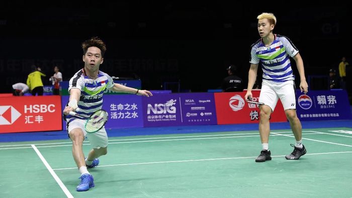 Kevin Sanjaya Sukamuljo/Marcus Fernaldi Gideon lolos ke perempatfinal Kejuaraan Dunia Bulutangkis 2018 (Foto: Tim Humas Dan Media PP PBSI) Kevin Sanjaya Sukamuljo/Marcus Fernaldi Gideon lolos ke perempatfinal Kejuaraan Dunia Bulutangkis 2018 (Foto: Tim Humas Dan Media PP PBSI)
