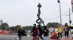 Patung Bundaran Senayan Makin Cantik Jelang Asian Games