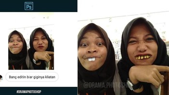 Giginya jadi kelihatan. Foto: instagram.com/drama.photoshop