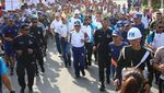 Foto: Kapolri-Panglima TNI dan Alex Noerdin Pawai Obor Asian Games