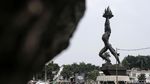 Patung Bundaran Senayan Makin Cantik Jelang Asian Games