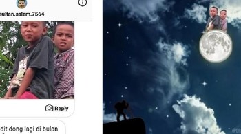 Jalan-jalan ke Bulan. Foto: instagram.com/drama.photoshop