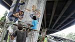 73 Seniman Dikerahkan untuk Beautifikasi Mural Tiang Tol Rawamangun