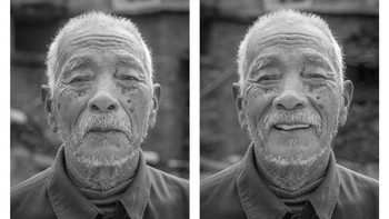 Dia melihat seorang pria yang tengah berjalan dan ingin memotretnya.  Foto: facebook.com/soIaskedthemtosmile