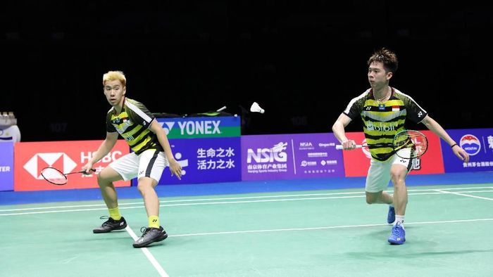Kevin Sanjaya Sukamuljo/Marcus Fernaldi Gideon tersingkir di Kejuaraan Dunia Bulutangkis 2018 (Foto: Tim Humas Dan Media PP PBSI) Kevin Sanjaya Sukamuljo/Marcus Fernaldi Gideon tersingkir di Kejuaraan Dunia Bulutangkis 2018 (Foto: Tim Humas Dan Media PP PBSI)