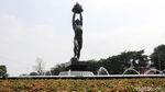 Patung Bundaran Senayan Makin Cantik Jelang Asian Games
