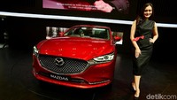 PT Eurokars Motor Indonesia (EMI) tampilkan produk terbarunya di ajang Gaikindo Indonesia International Auto Show (GIIAS) 2018 yaitu Mazda6 Elite Estate, ICE BSD, Tangerang, Sabtu (4/8/2018).