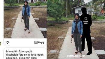 Jodohnya loading. Foto: instagram.com/drama.photoshop