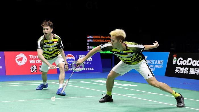 Kevin Sanjaya Sukamuljo/Marcus Fernaldi Gideon (Foto: Tim Humas Dan Media PP PBSI) Kevin Sanjaya Sukamuljo/Marcus Fernaldi Gideon (Foto: Tim Humas Dan Media PP PBSI)