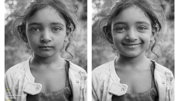 Ketika aku bilang senyum, dan dia berubah. Wajahnya memancarkan kehanggatan, matanya berkilaua, ujar Jay. Foto: facebook.com/soIaskedthemtosmile