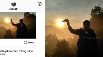 Akhirnya menyentuh Matahari. Foto: instagram.com/drama.photoshop