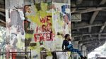 73 Seniman Dikerahkan untuk Beautifikasi Mural Tiang Tol Rawamangun