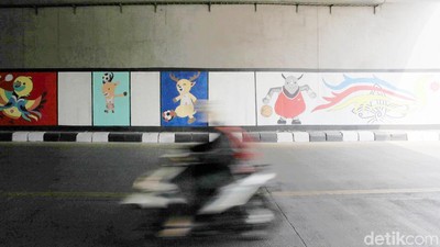 Mural Asian Games 2018 Hiasi Jalanan di Taman Mini