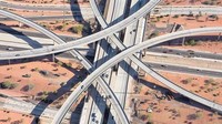 Sistem Interstate Highway, senilai US$ 459 miliar atau setara Rp 6.563 triliun (kurs Rp 14.300/US$). Proyek paling mahal dalam sejarah umat manusia ini menghubungkan lebih dari 47.000 mil dan memakan waktu hampir 35 tahun untuk menyelesaikannya.