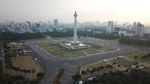 Potret Monas dari Ketinggian Saat Dipenuhi Peserta Poco-poco