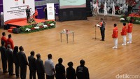 Pengukuhan kontingen Indonesia digelar di Istora Senayan, Jakarta.
