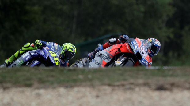Valentino Rossi cukup keteteran bersaing di papan atas klasemen MotoGP 2018.