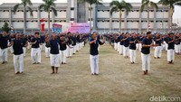 Kegiatan ini juga dalam rangka meramaikan senam poco-poco massal menyambut Asian Games 2018.