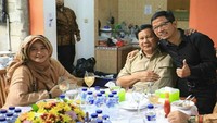 Selain berhubungan baik dengan Fadli Zon, Neno juga akrab dengan Prabowo. Mereka bahkan sempat makan siang bersama. Foto: Instagram @nenowarismanofficial