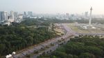 Potret Monas dari Ketinggian Saat Dipenuhi Peserta Poco-poco