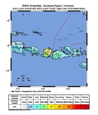 Analisis Potensi Kerusakan Akibat Gempa Lombok 7 SR