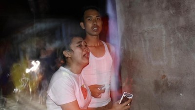 Foto: Kepanikan di Mataram NTB Saat Gempa 7 SR