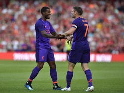 Hanya berselang lima menit, Georginio Wijnaldum menggandakan keunggulan Liverpool. Foto: Charles McQuillan/Getty Images