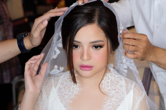 Cantiknya Tasya Kamila saat tengah bersiap-siap jelang akad nikah. Foto: Instagram