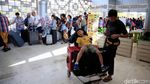 Antrean Wisatawan yang akan Tinggalkan Lombok