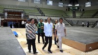 Jokowi melihat venue untuk Asian Games 2018.