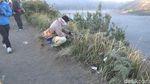 Begini Penampakan Embun Beku di Bromo