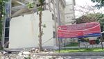 Gempa NTB, Dinding Gedung Universitas Mataram Runtuh