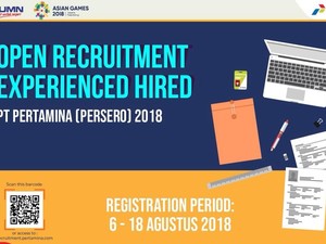 Pertamina Buka Lowongan Kerja untuk Fresh Graduate dan Pengalaman